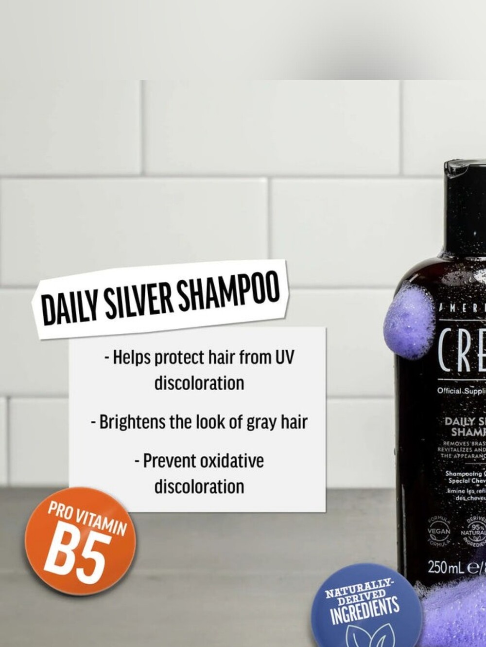 American Crew 4Bundle Of: 3 In 1 (15.2) And Daily Silver Shampoos (250ml) Mens - Picture 7 of 7